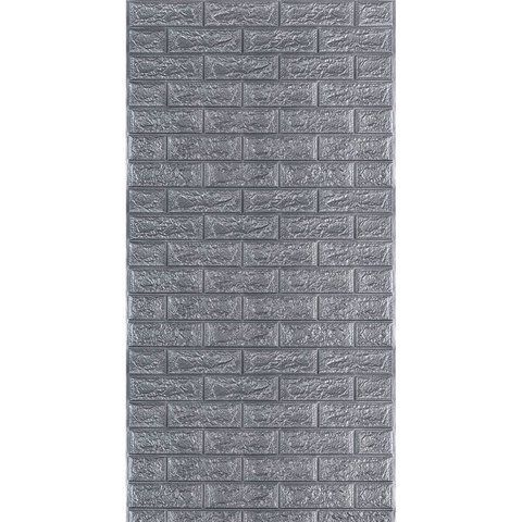 R017-2 Панель стінова в рулоні 3D 700х3080х2мм Сіра Цегла (D) SW-00002535 SW-00002535 фото