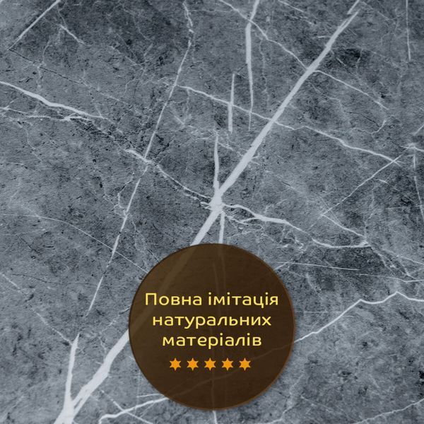 Декоративна ПВХ плита 600х600х3мм Сірий натуральний мармур (S) SW-00001627 991943484 фото