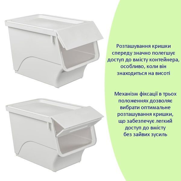 Контейнер для зберігання 45.5х28.5х31см Білий SW-00002421 SW-00002421 фото