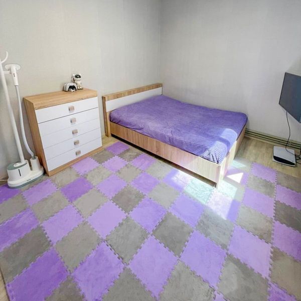 Підлога-пазл плюшевий 30х30х1см Світло-сірий (D) SW-00002080 SW-00002080 фото